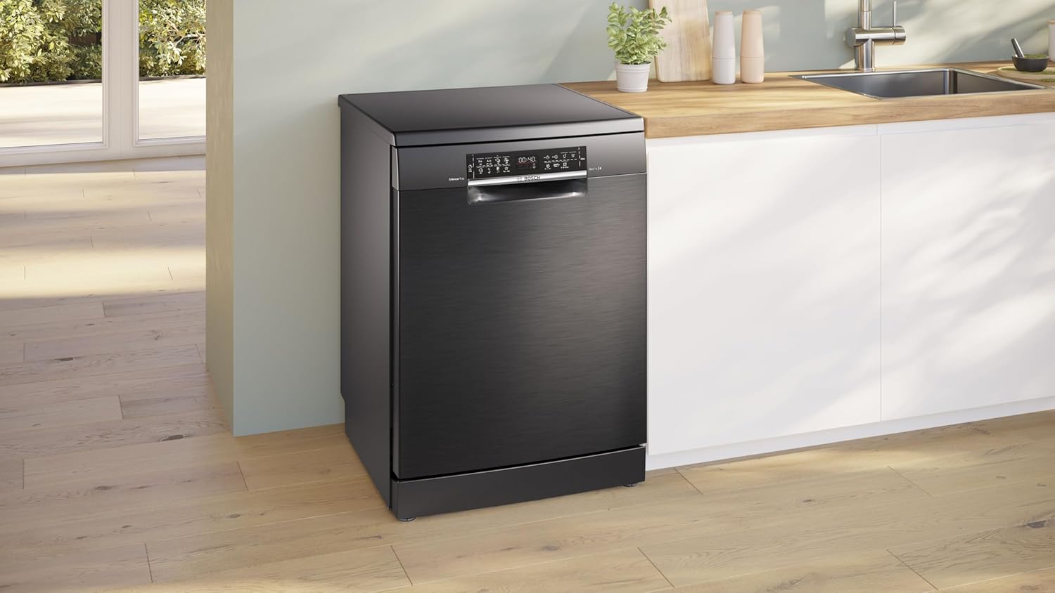 Bosch SMV4ETX08E, Serie 4, Smarter Geschirrspüler Vollintegriert 60 cm, Besteckkorb, Spülmaschine mit Programmassistent, besonders Leise, Rackmatic, Automatische Türöffnung, InfoLight, AquaStop