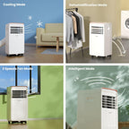 Comfee Mobiles Klimagerät MPD1-12CRN7, 12000 BTU 3,5kW, Kühlen&Ventilieren&Entfeuchten, Raumgröße bis 117m³(43㎡), Mobile Klimaanlage mit Abluftschlauch