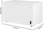Cecotec Congelador Horizontal 418L Bolero CoolMarket Chest 418P White D. Cesta con Asas, Control Electrónico LED, Ruedas, Bajo Consumo, UltraContact D-Cool, Dual Function, Puerta ZeroG, Fast Freezing