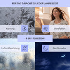 Klarstein Mobile Klimaanlage mit Abluftschlauch, 3-in-1 Klimagerät mit Ventilator & Luftentfeuchter, Kleine & Portable Klimaanlage für Wohnung & Büro, mit Nachtmodus & App-Steuerung, 7000 BTU