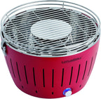 LotusGrill G-RO-34 - Barbacoa de carbón sin humo 35 x 26 x 23.4, color rojo